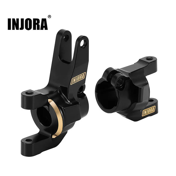 INJORA Black Brass C Hubs for 1/10 Axial SCX10 III CJ7