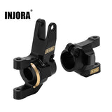 INJORA Black Brass C Hubs for 1/10 Axial SCX10 III CJ7