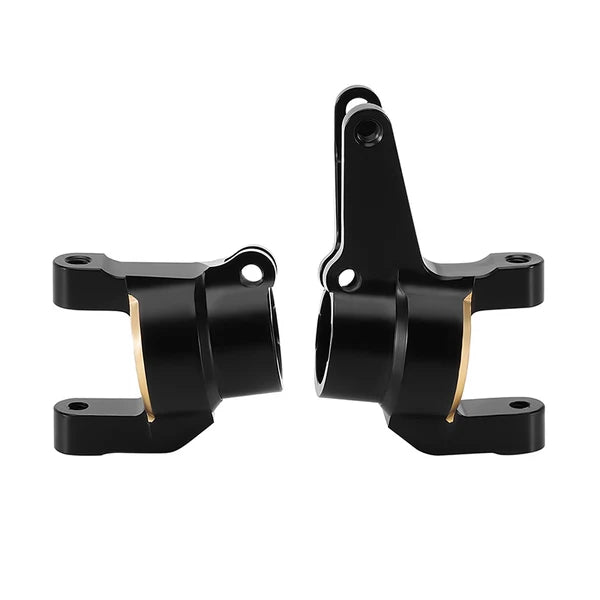 INJORA Black Brass C Hubs for 1/10 Axial SCX10 III CJ7
