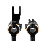INJORA Black Brass C Hubs for 1/10 Axial SCX10 III CJ7