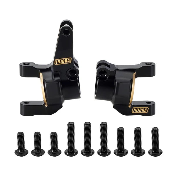 INJORA Black Brass C Hubs for 1/10 Axial SCX10 III CJ7