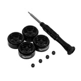 INJORA 0.7" D18 5-Spoke Aluminum Wheels for 1/30 SCX30 (Choose Color)