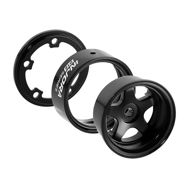 INJORA 0.7" D18 5-Spoke Aluminum Wheels for 1/30 SCX30 (Choose Color)
