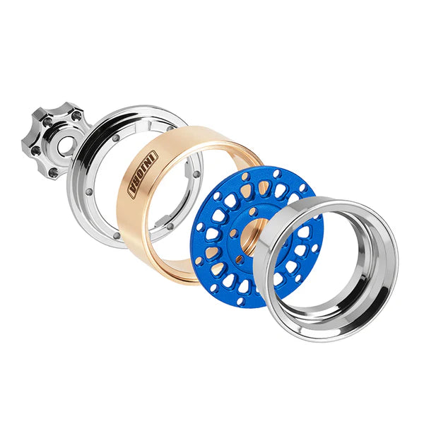 INJORA 1.0" ModuWheel -4.4mm Offset Wheels for Micro Crawlers (Choose Color)