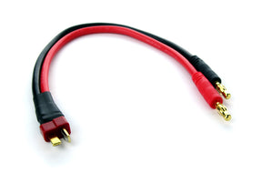Lectron Pro Deans-Type Charging Adapter with Banana Plugs - Iron City RC Hobbies