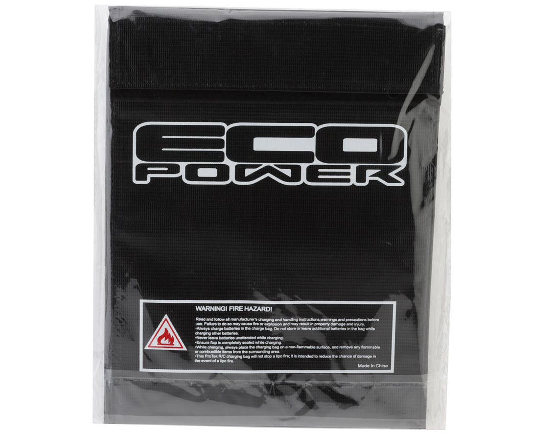 EcoPower Flame Resistant LiPo Charging Bag (Large, 23x30cm) - Iron City RC Hobbies