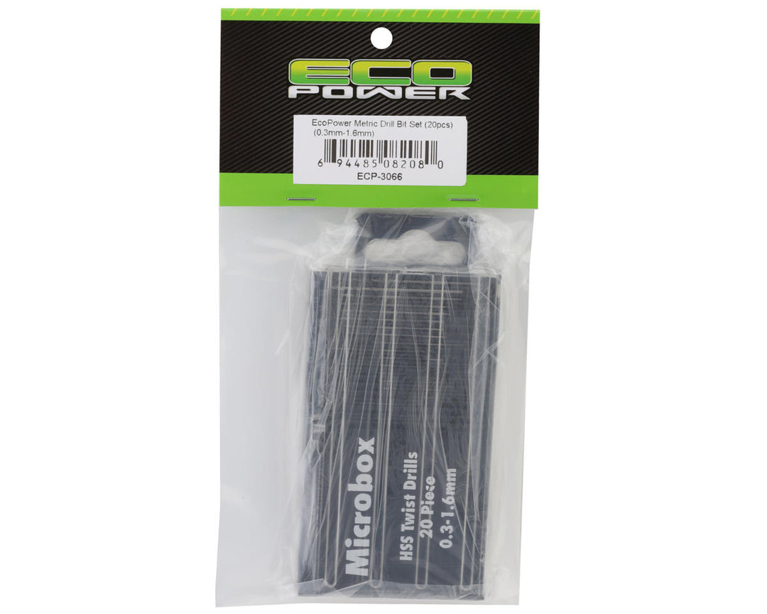 EcoPower Metric Drill Bit Set (20) (0.3mm-1.6mm)