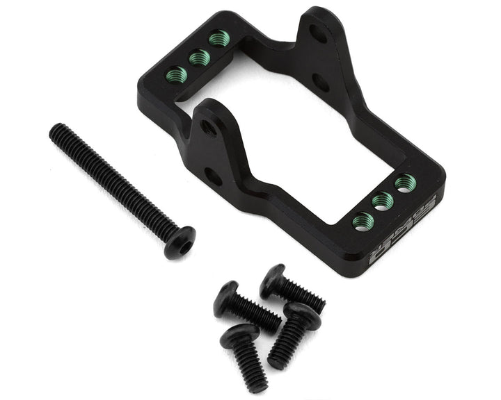EcoPower CNC-Machined Aluminum Servo Mount for Traxxas™ TRX-4M (Black & Green) - Iron City RC Hobbies