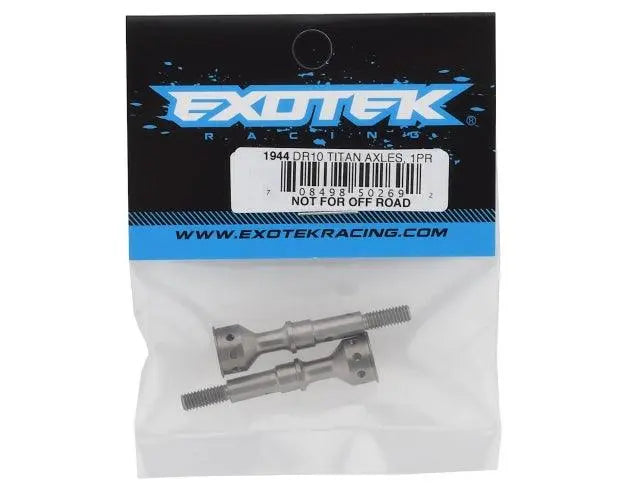 EXOTEK DR10 Titanium Axles (1pr) - Iron City RC Hobbies