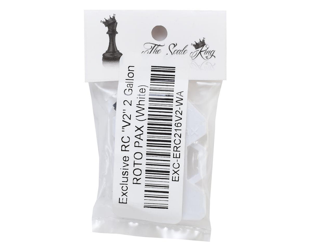 Exclusive RC "V2" 2 Gallon ROTO PAX (White) - Iron City RC Hobbies