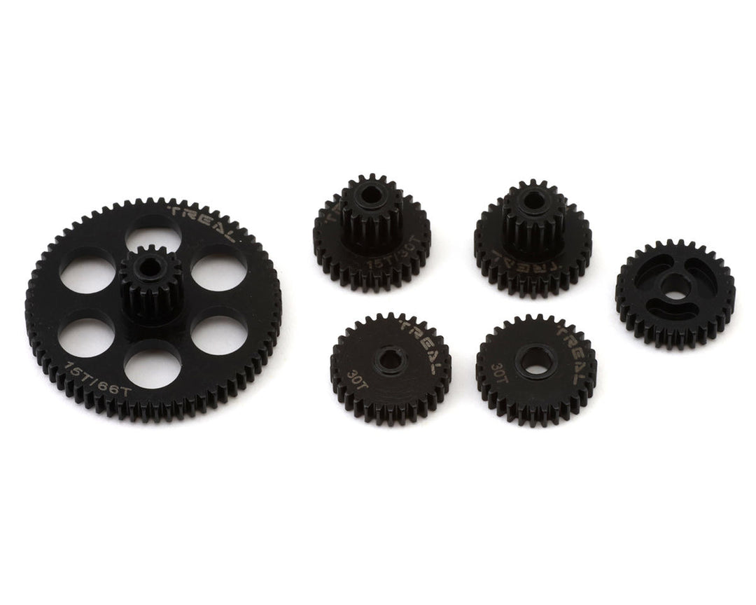 Treal Hobby FCX24 Hardened Steel Transmission Gears Set - Iron City RC Hobbies