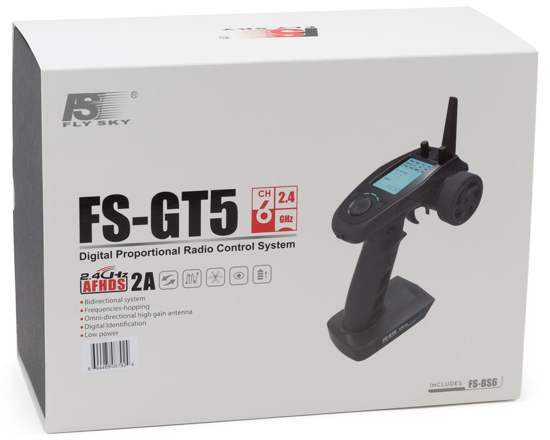 Flysky FS-GT5 6-Channel Transmitter w/FS-BS6 Receiver