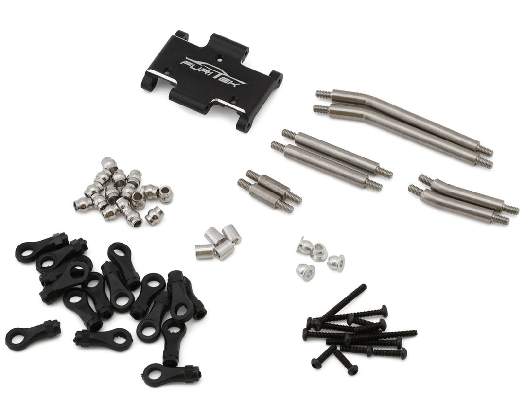 Furitek FX118 Steel High Clearance Links Set w/Aluminum Skid Plate - Iron City RC Hobbies