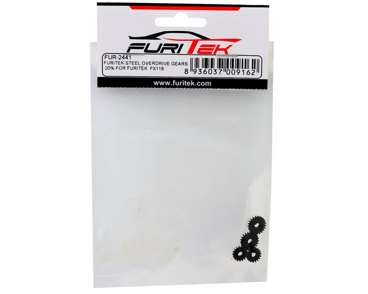 Furitek FX118 Steel Overdrive Portal Gears (20%) - Iron City RC Hobbies