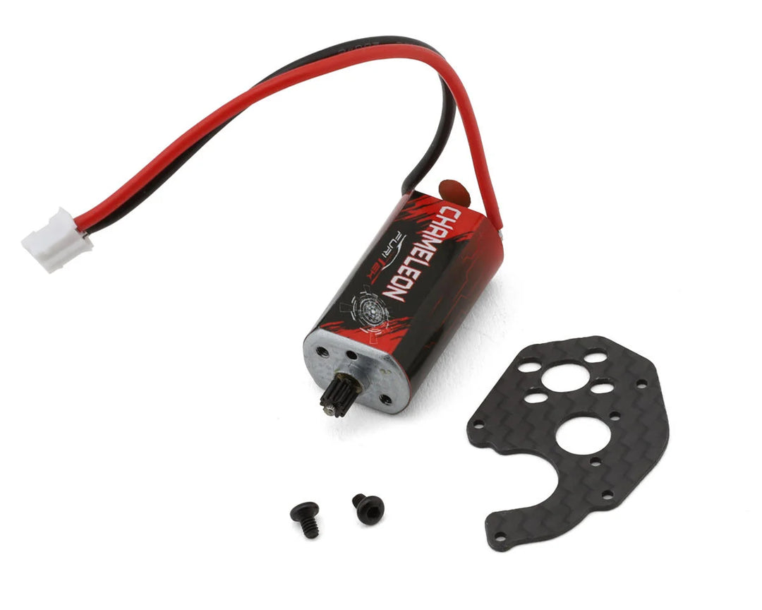 Furitek SCX24 Chameleon Brushed Motor w/Motor Mount & Pinion (80T) - Iron City RC Hobbies