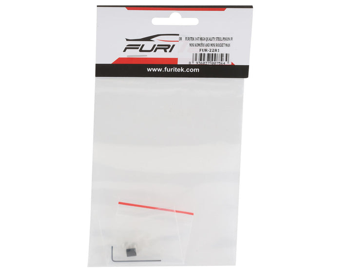 Furitek 16T Mod 0.3 Steel Pinion Gear (Mini Komodo/Mini Rocketman) (2mm Shaft) - Iron City RC Hobbies
