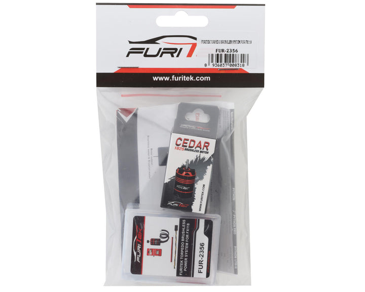 Furitek FX118 Torpedo 118 Brushless Combo w/Python Pro 40A ESC & Cedar 3456kV­­ Motor - Iron City RC Hobbies