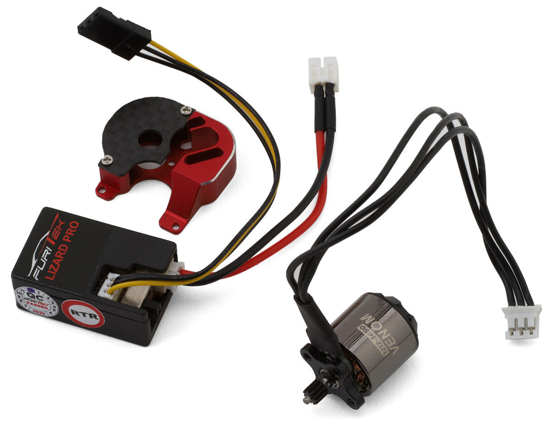 Furitek SCX24 Starter 118 2S Brushless ESC & Venom Motor Combo (3450kV) - Iron City RC Hobbies