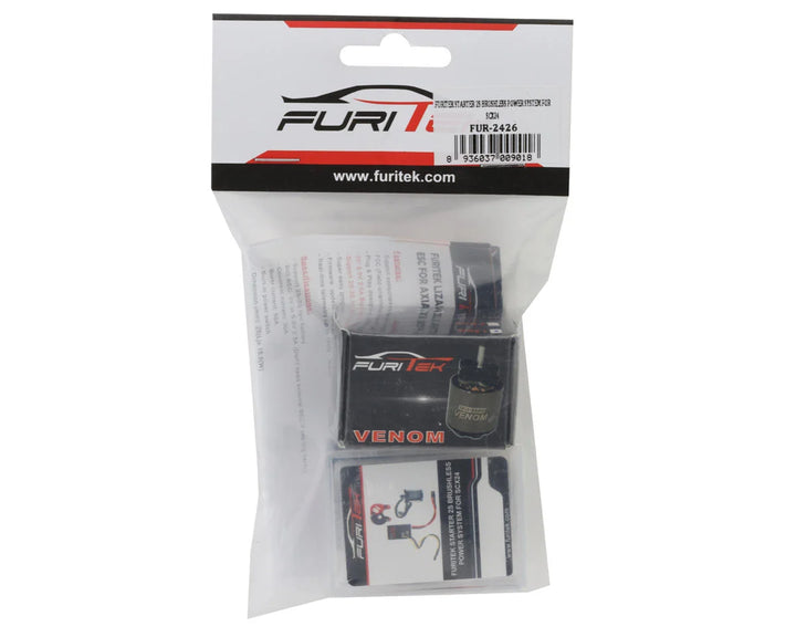 Furitek SCX24 Starter 118 2S Brushless ESC & Venom Motor Combo (3450kV) - Iron City RC Hobbies