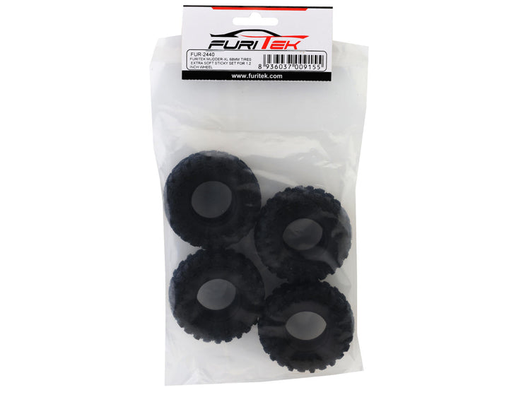 Furitek MUDDER-XL 1.2" Micro Rock Crawler Tires (2) (OD 68mm) - Iron City RC Hobbies