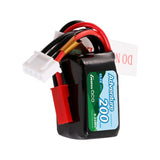 Gens Ace 11.1V 200mAh 3S 30C G-Tech LiPo Battery: JST