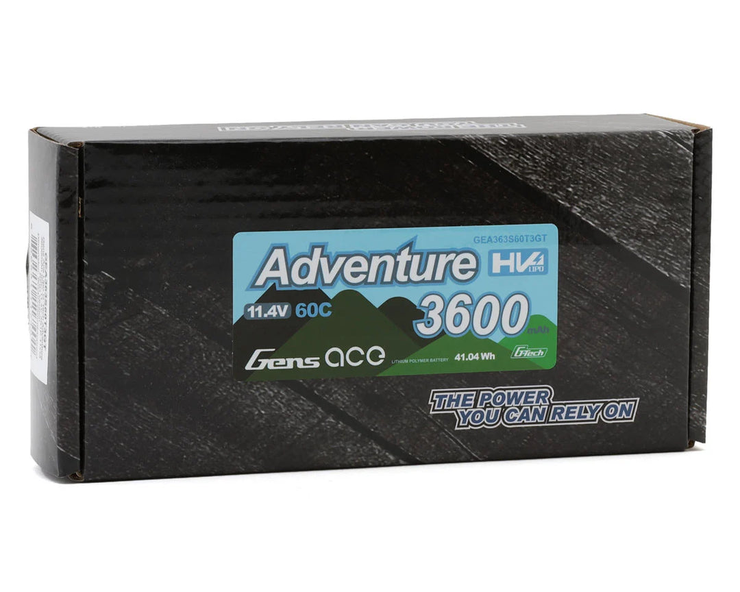 Gens Ace G-Tech Smart 3S LiHV Battery 60C (11.4V/3600mAh) w/Universal Connector - Iron City RC Hobbies