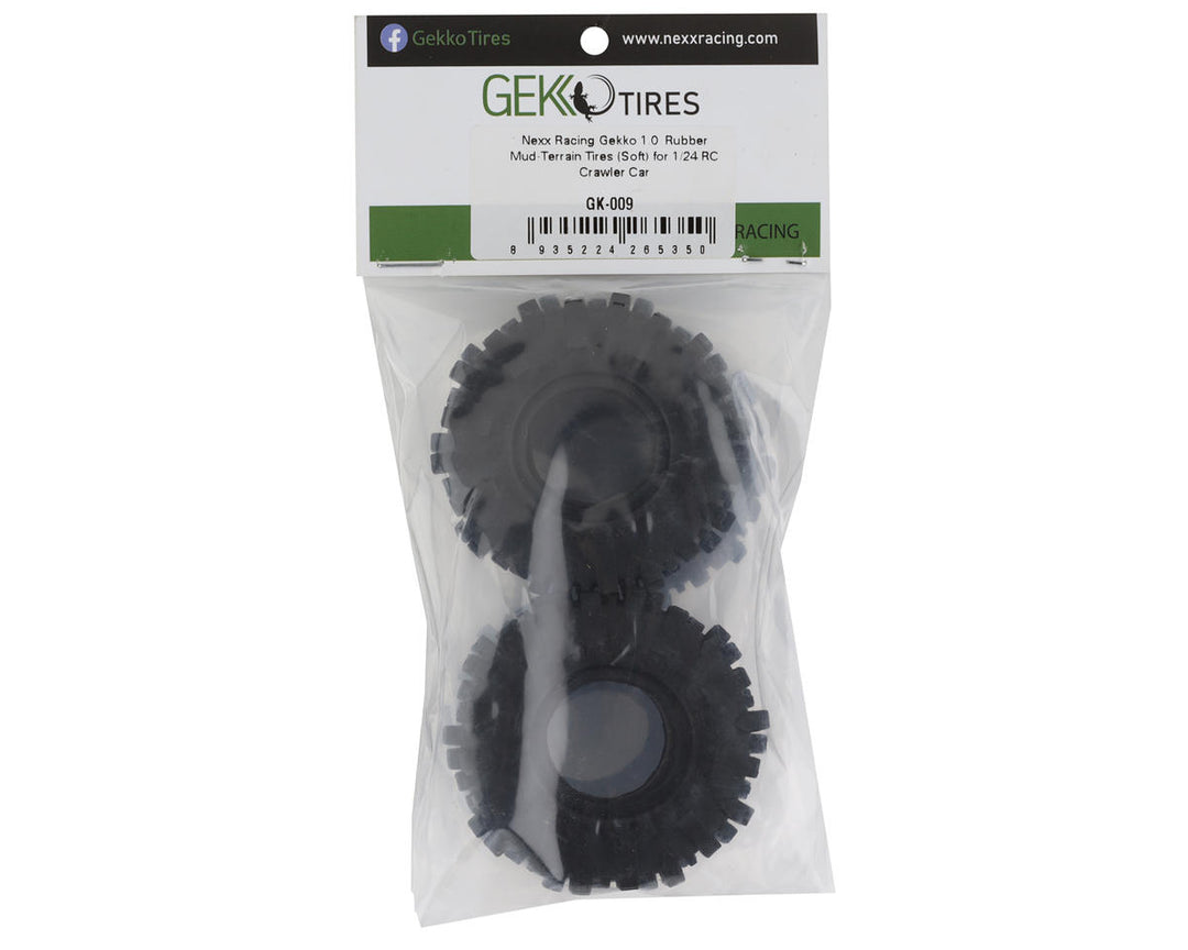 NEXX Racing Gekko 1.0" Rubber Off-Road Mud Tires (Soft) - Iron City RC Hobbies