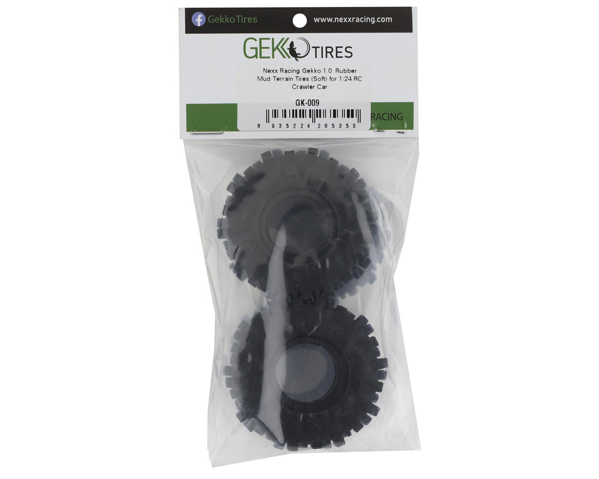 NEXX Racing Gekko 1.0" Rubber Off-Road Mud Tires (Soft) - Iron City RC Hobbies