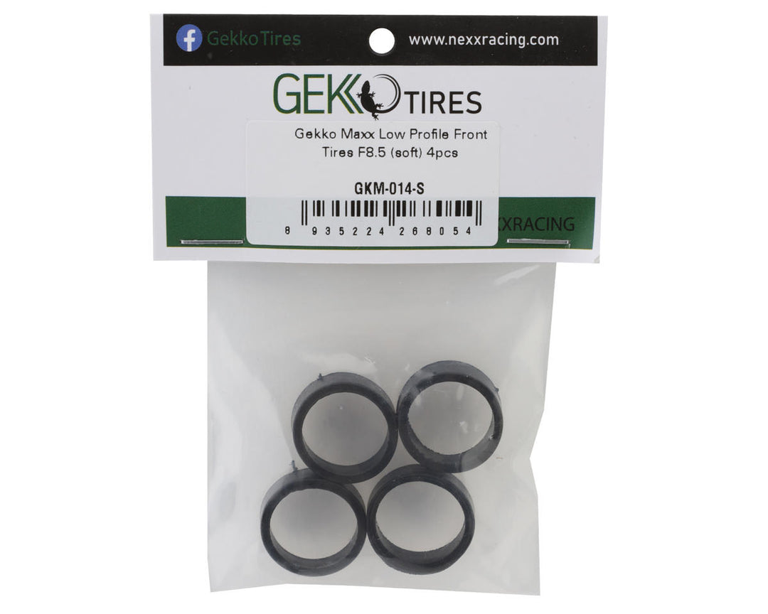 NEXX Racing Gekko Maxx Low Profile Front F8.5 Tires (4) (Soft) - Iron City RC Hobbies
