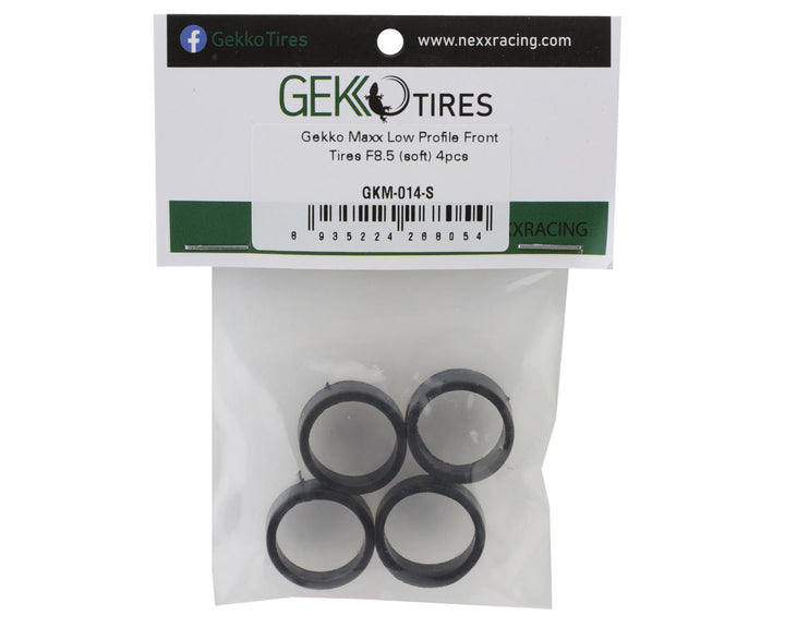 NEXX Racing Gekko Maxx Low Profile Front F8.5 Tires (4) (Soft) - Iron City RC Hobbies