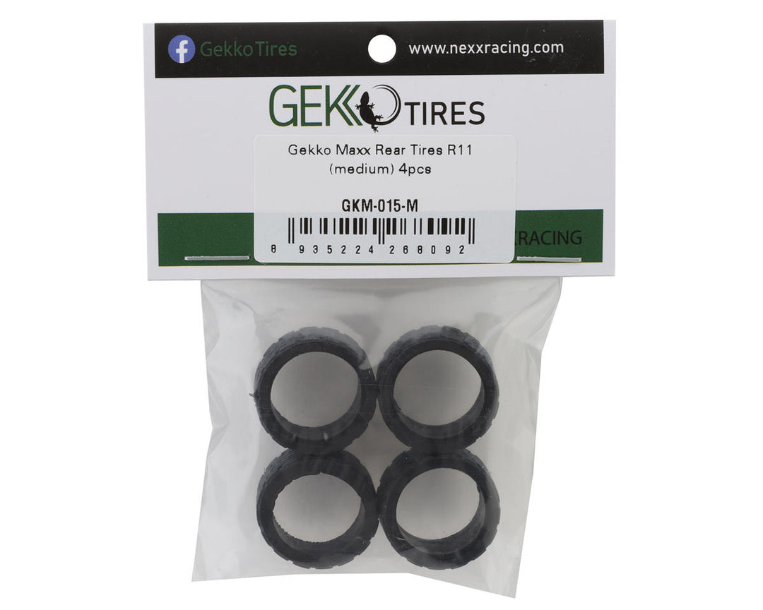 NEXX Racing Gekko Maxx R11 Rear Tires (4) (Medium) - Iron City RC Hobbies