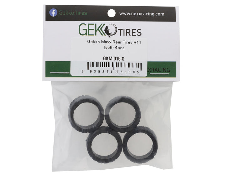 NEXX Racing Gekko Maxx R11 Rear Tires (4) (Soft) - Iron City RC Hobbies