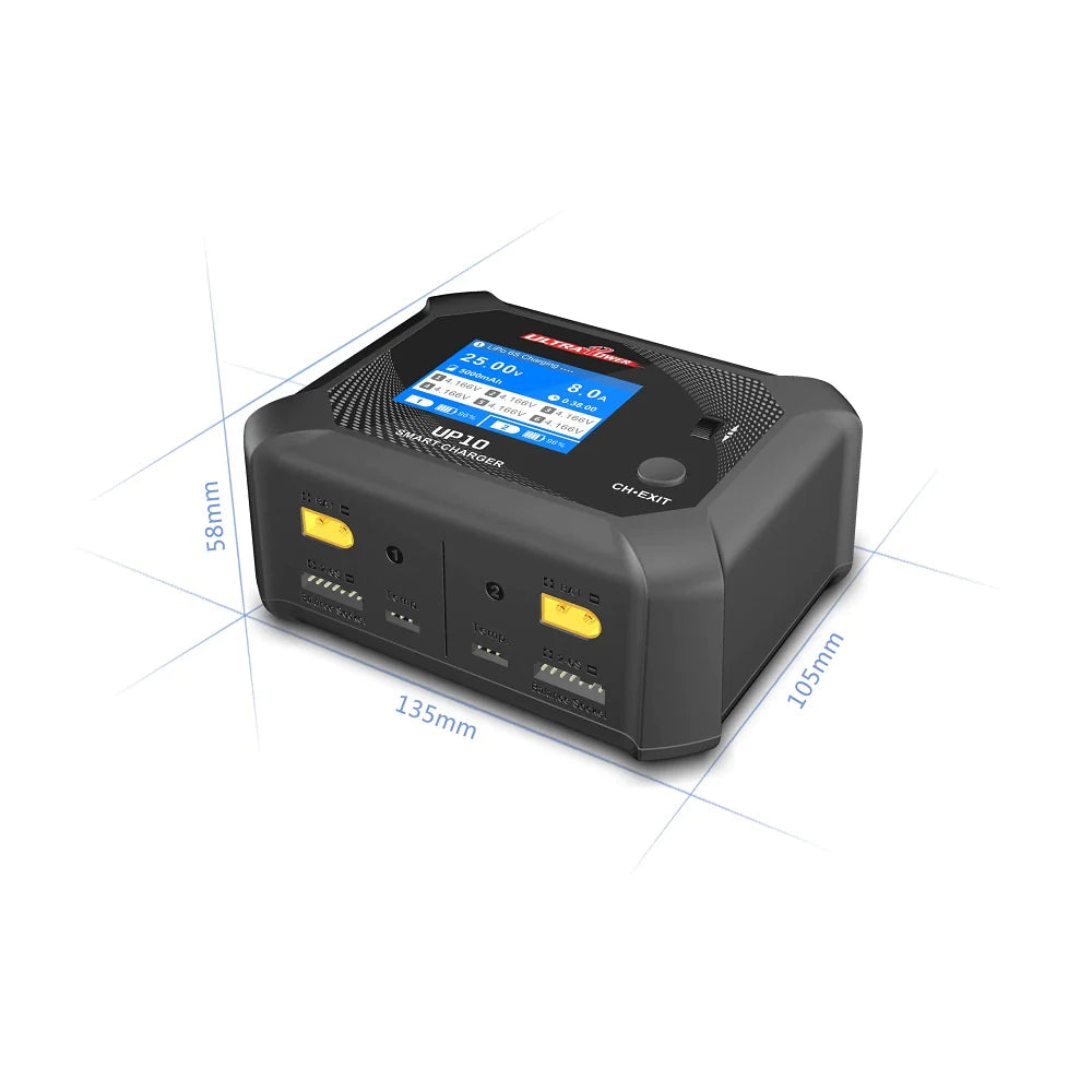 Ultra Power UP10 Smart Charger Built-in Power Supply - Iron City RC Hobbies