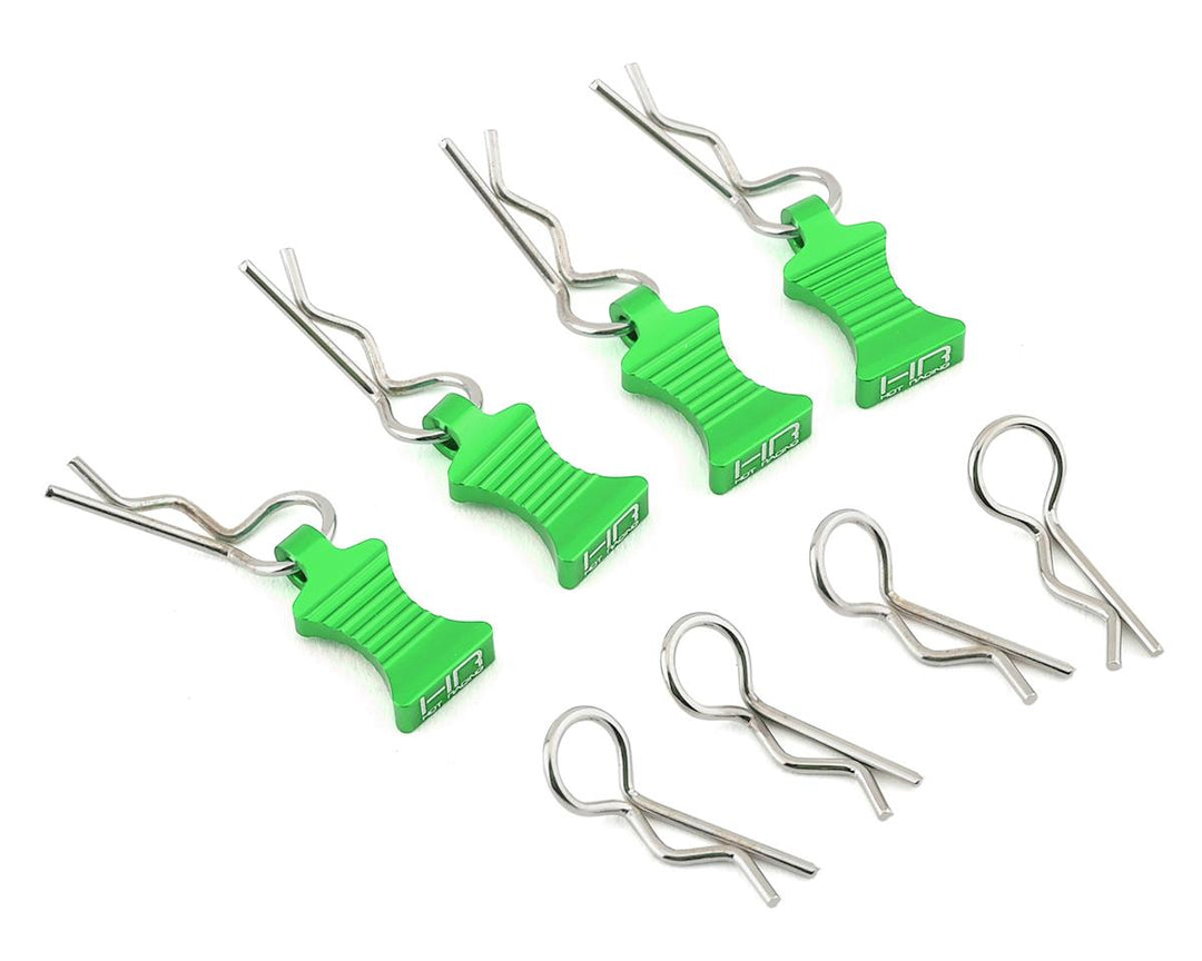 Hot Racing 1/10 Aluminum EZ Pulls w/Body Clips (4) - Iron City RC Hobbies