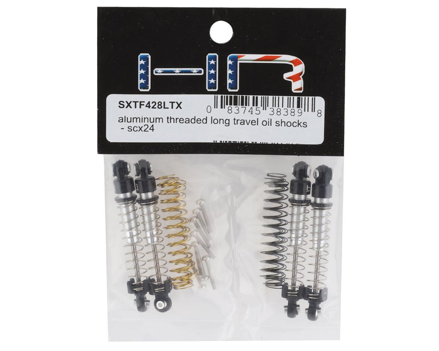 Hot Racing Axial SCX24 Aluminum Threaded Long Travel Oil Shocks (4) - Iron City RC Hobbies