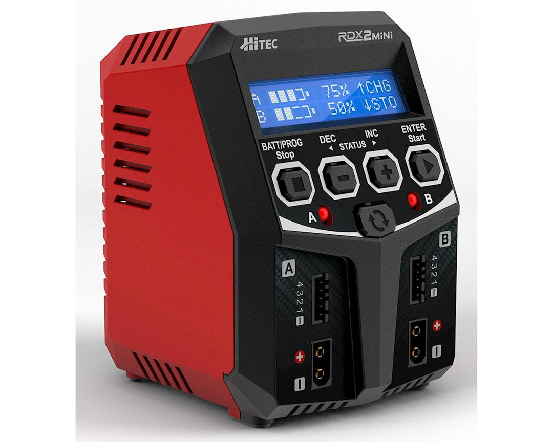 Hitec RDX2 Mini AC Multi Charger (4S/5A/50W x2) - Iron City RC Hobbies