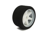 Hot Race 1:8 Front Tires - White Wheels (32 Shore)