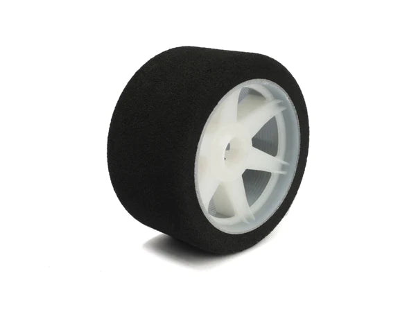 Hot Race 1:8 Front Tires - White Wheels (32 Shore) - Iron City RC Hobbies