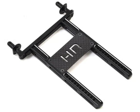 Hot Racing Traxxas TRX-4 Aluminum Rear Body Mount w/Graphite Brace (Black) - Iron City RC Hobbies