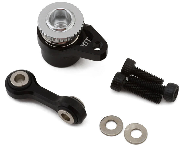 Hot Racing Arrma Grom Aluminum Servo Saver Set (Black) (20T) - Iron City RC Hobbies