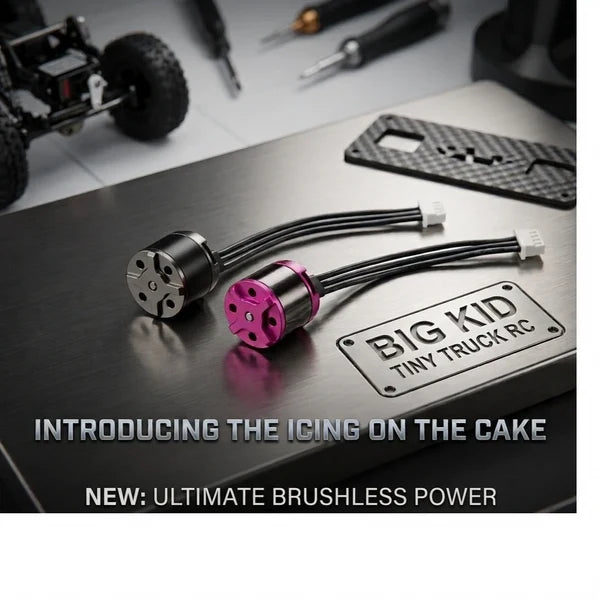 Big Kid Tiny Truck Icing Brushless Motors (3500K) steel pinion option requires 12mm motor mount.