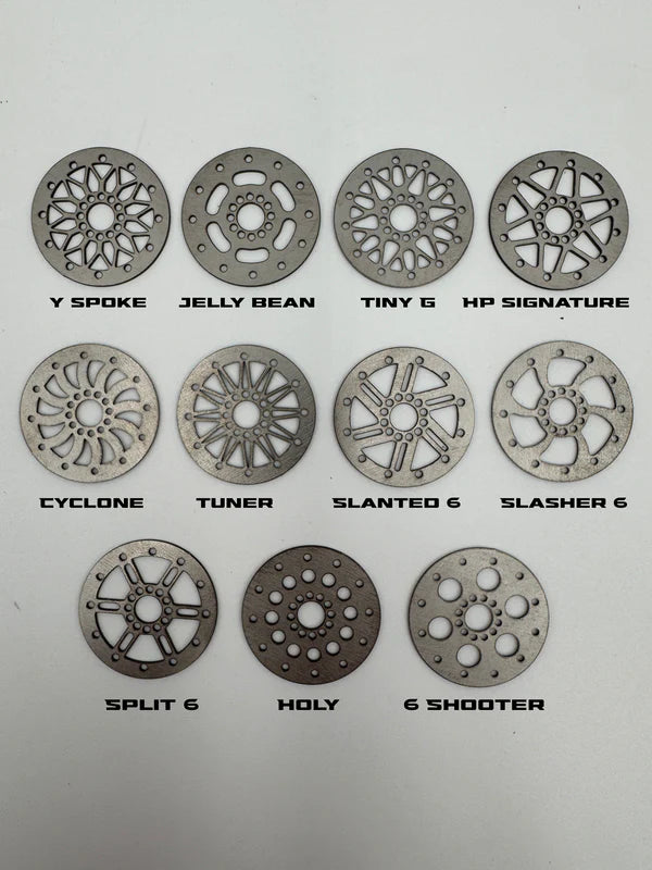 Hardpark 1.3 Wheel Faces (Choose Material/Syle)