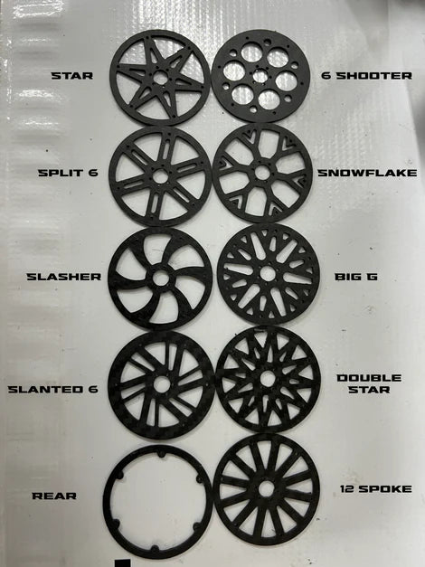 Hardpark 1.8 Carbon Fiber Outlaw Wheel Faces and Rings