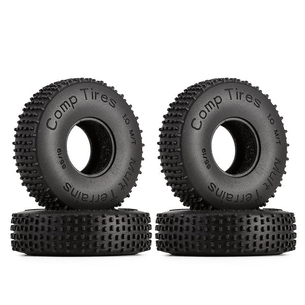 INJORA 1.0" 65*19mm Comp Pin Tires (T2440) (4)