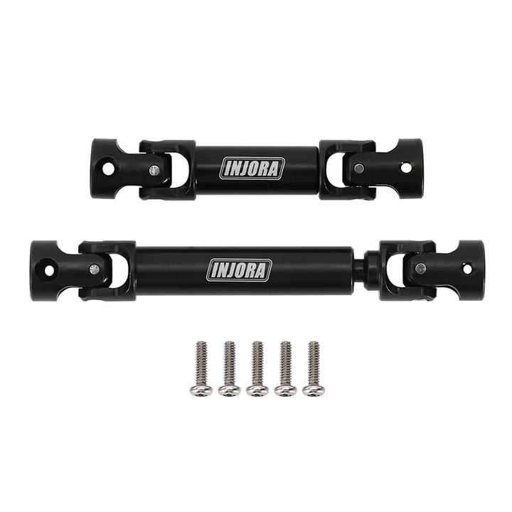 INJORA Black Hardened Steel Drive Shafts With D-Shaped Holes For 1/18 TRX4M - Iron City RC Hobbies