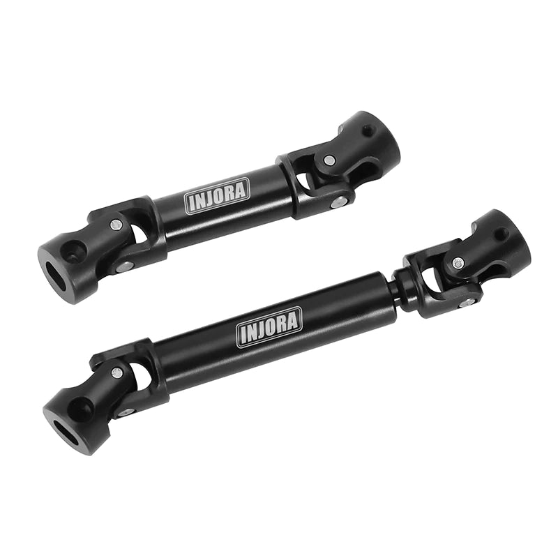 INJORA Black Hardened Steel Drive Shafts With D-Shaped Holes For 1/18 TRX4M - Iron City RC Hobbies