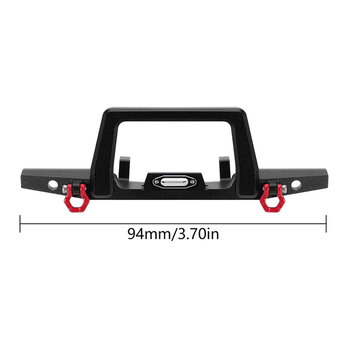 INJORA CNC Aluminum Front Rear Bumper for 1/18 TRX4M Defender - Iron City RC Hobbies