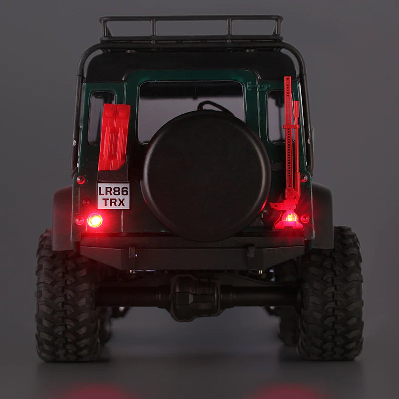 INJORA HELLA IPF Sticker LED Lights Square Round Headlights for Axial