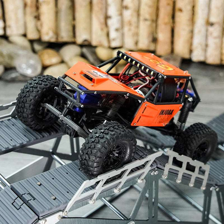 INJORA Rock Tarantula Nylon Buggy Body Chassis Kit for 1/18 TRX4M (Orange)