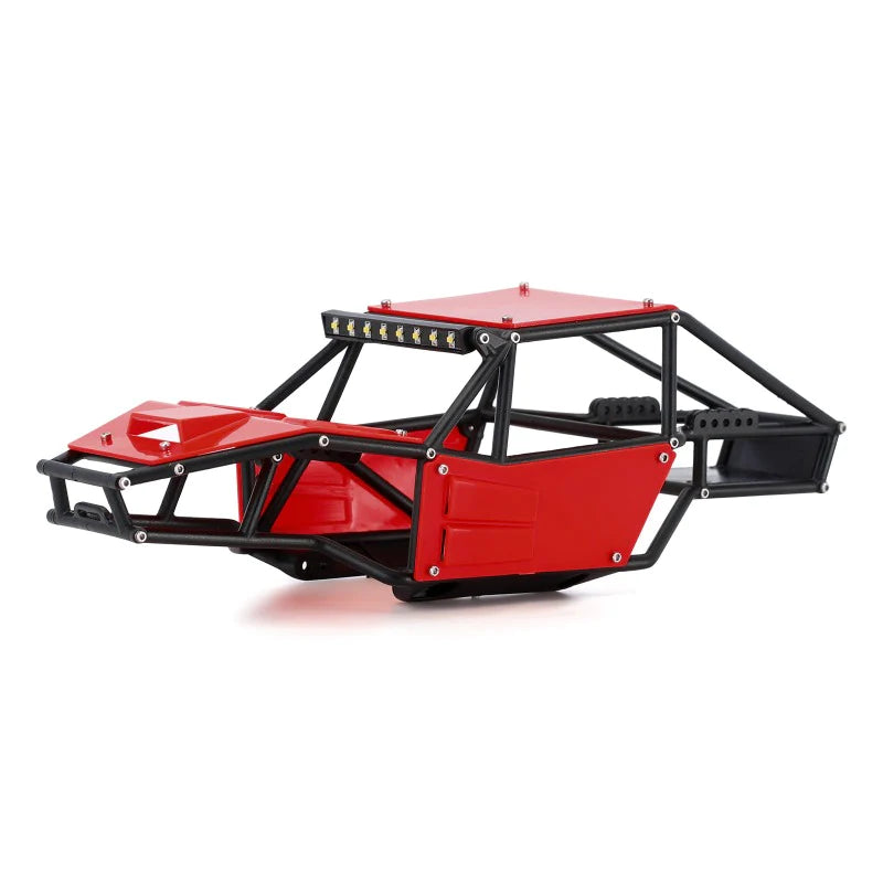 INJORA Rock Tarantula Nylon Buggy Body Chassis Kit for 1/18 TRX4M (Red)